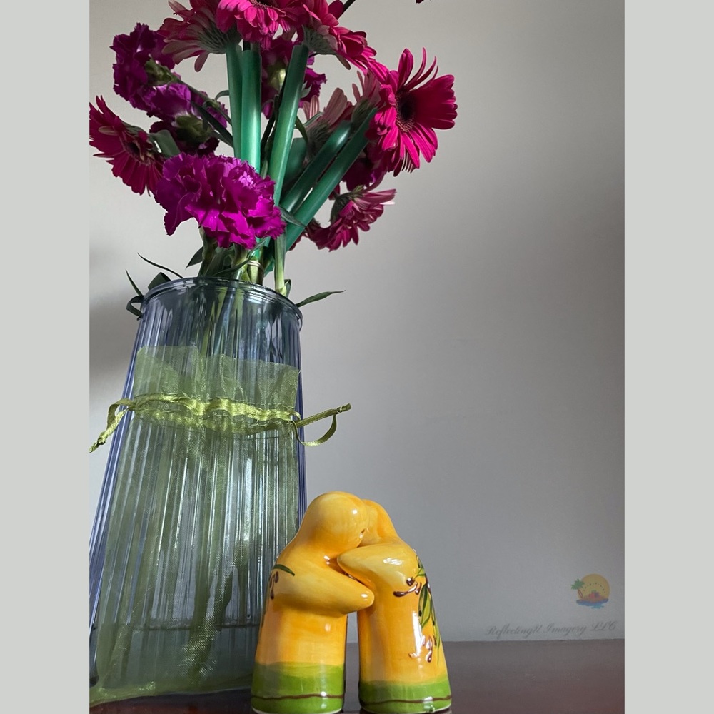 *Vintage* Ghost Hugging Salt and Pepper Shakers
